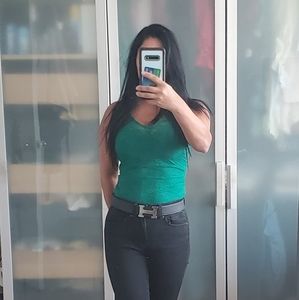 2 Green leotards cheetah / leapord print